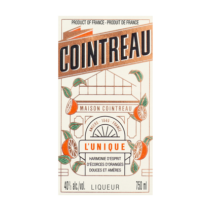 Cointreau Orange Liqueur L'Unique 80 - 750ML - Front Label