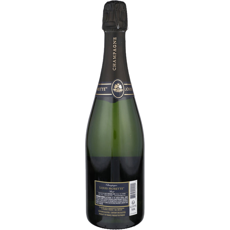 Louis Morette Champagne Grande Reserve Brut - 750ML - Back