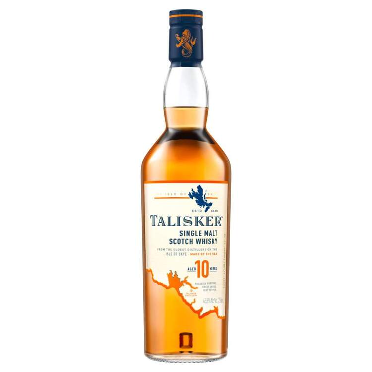 Talisker Single Malt Scotch 10 Yr 91.6 - 750ML - Front