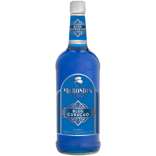 Mr. Boston Curacao Blue 30 - 1.0L - Front