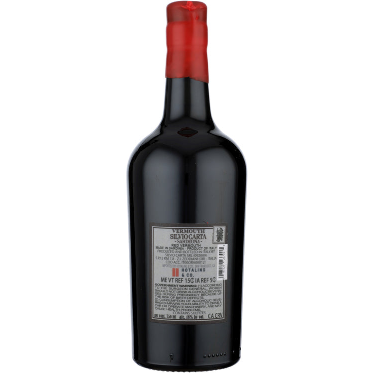 Silvio Carta Vermouth - 750ML - Back