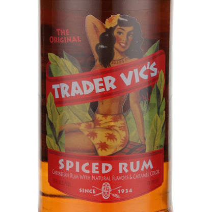 Trader Vic's Spiced Rum 70 - 750ML - Front Label