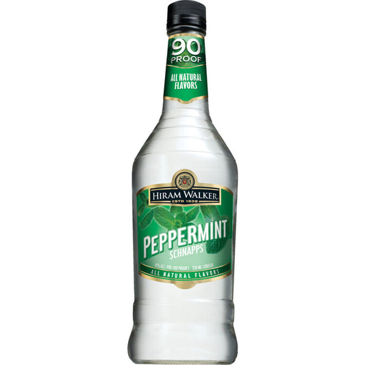 Hiram Walker Peppermint Schnapps 90 - 750ML - Front