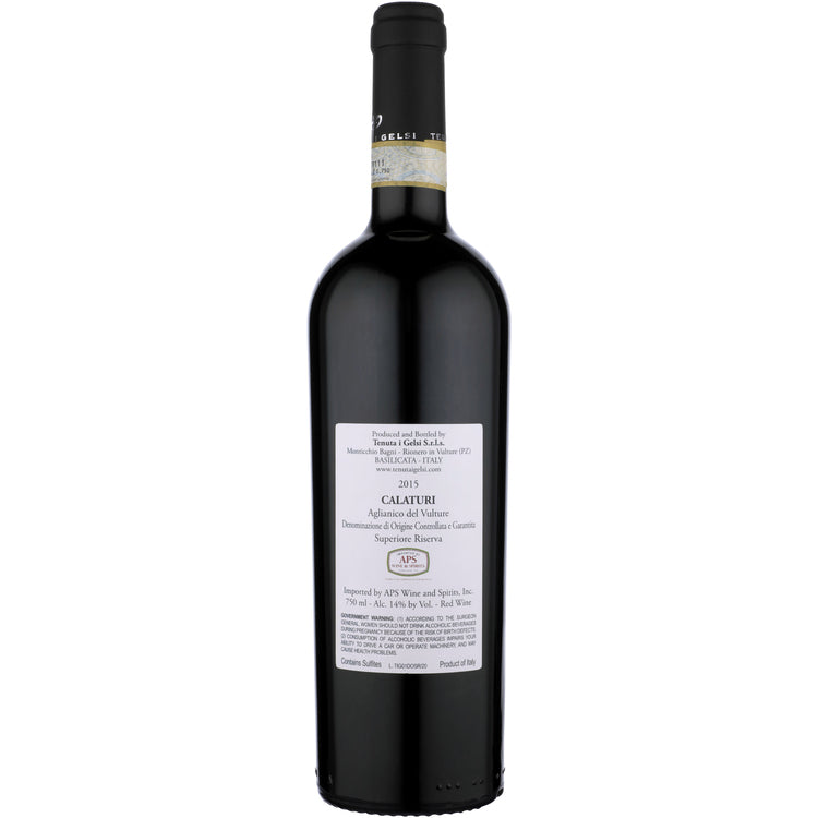 Tenuta I Gelsi Aglianico Del Vulture Superiore Calaturi Riserva 2015 - 750ML