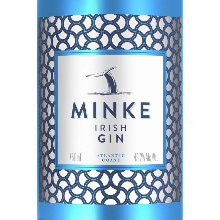 Minke Irish Gin 86.4 - 750ML - Front Label