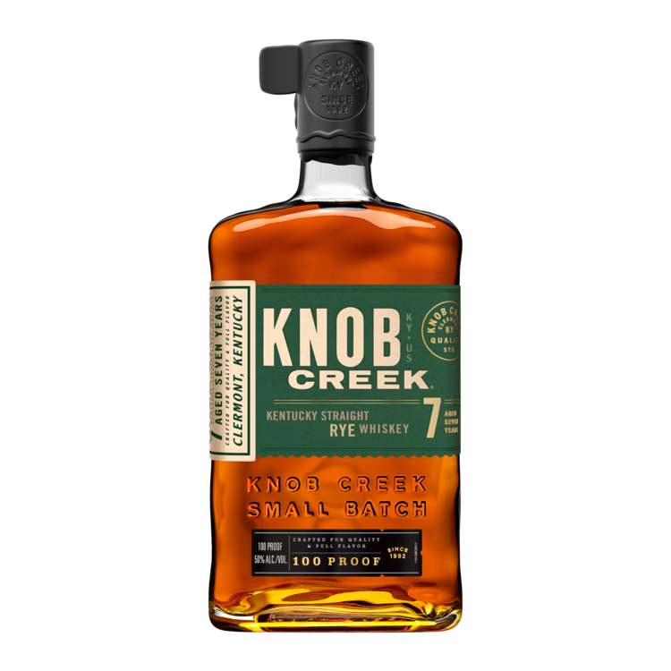 Knob Creek Straight Rye Whiskey Small Batch 7 Yr 100 - 1.0L - Front