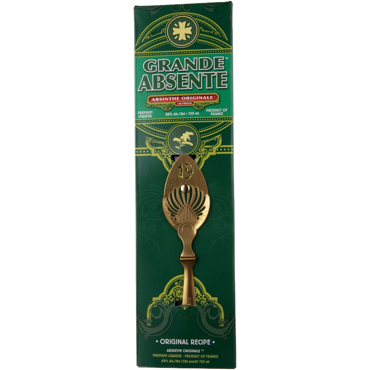 Grande Absente Absinthe Originale 138 W/ Absinthe Spoon - 750ML - Front