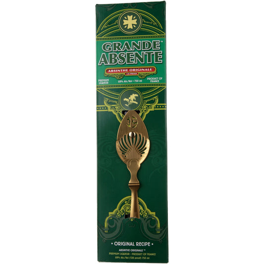 Grande Absente Absinthe Originale 138 W/ Absinthe Spoon - 750ML - Front