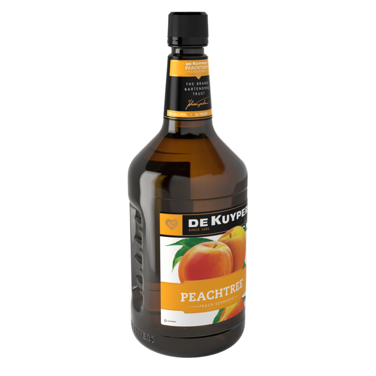 Dekuyper Peach Schnapps Peachtree 30 - 1.75L - Front Label
