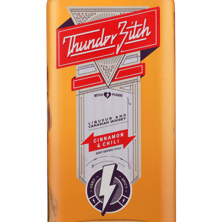 Thunder Bitch Cinnamon Whiskey Liqueur Cinnamon And Chili 60 - 700ML - Front Label