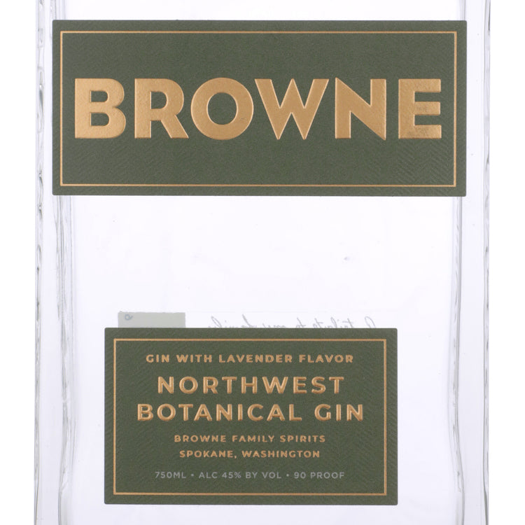 Browne Family Spirits Northwest Botanical Lavender Flavored Gin 90 - 750ML - Front Label