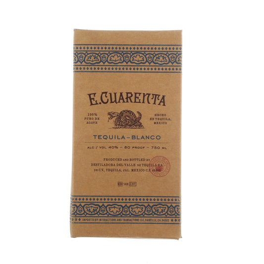 E. Cuarenta Tequila Blanco 80 - 750ML