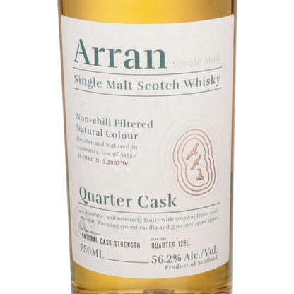 The Arran Malt Single Malt Scotch Quarter Cask 112.4 - 700ML - Front Label