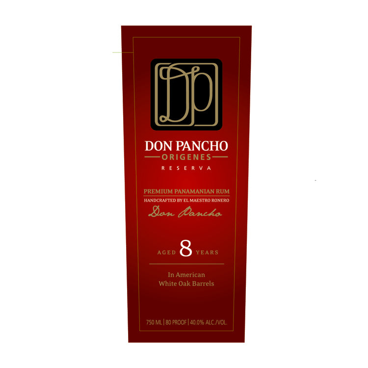 Don Pancho Aged Rum Reserva 8 Yr 80 - 750ML - Front Label