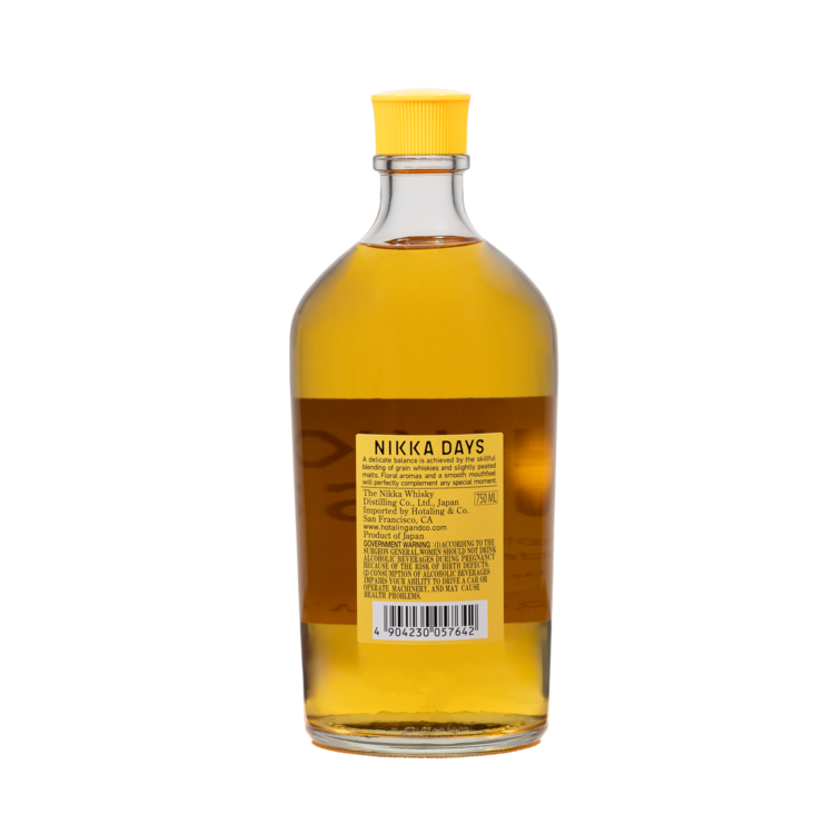 Nikka Whisky Days 80 - 750ML - Back