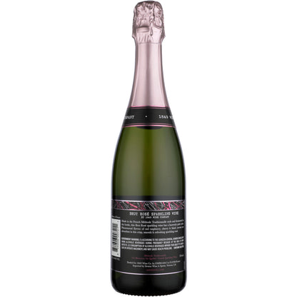 1849 Wine Company Brut Rose France - 750ML - Back