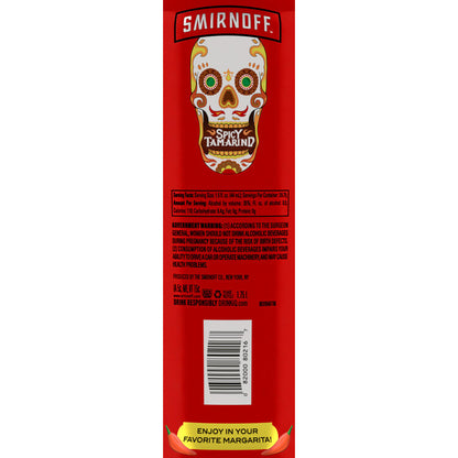 Smirnoff Spicy Tamarind Flavored Vodka 70 - 1.75L - Back Label