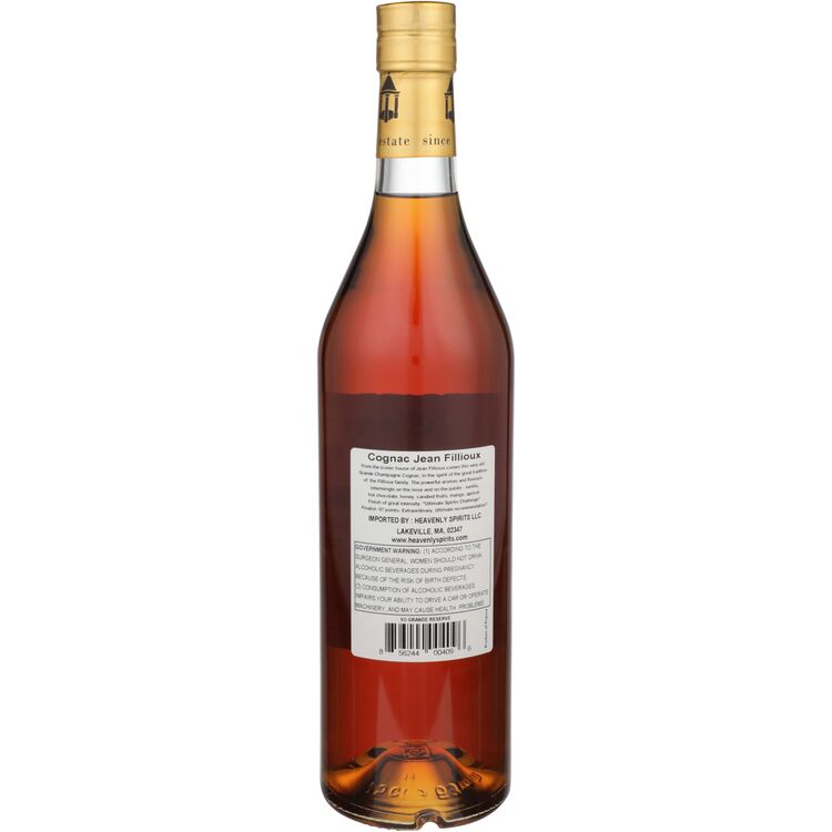 Jean Fillioux Grande Champagne Cognac Xo Grande Reserve 88 - 750ML - Back