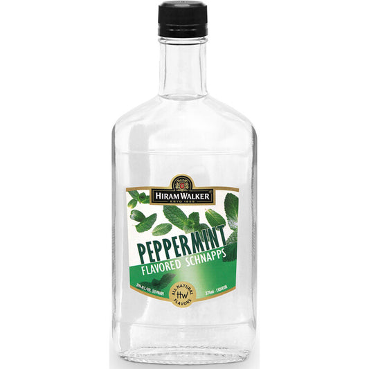 Hiram Walker Peppermint Schnapps 90 - 375ML - Front