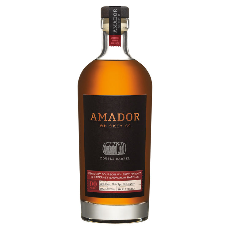 Amador Whiskey Co. Bourbon Double Barrel Cabernet Barrel Finished 90 - 750ML - Front