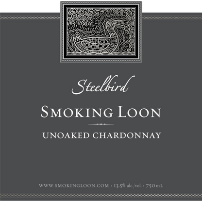 Smoking Loon Chardonnay Unoaked Steelbird California - 750ML - Front Label