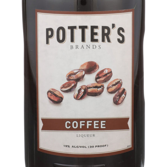 Potter's Coffee Liqueur 30 - 1.75L - Front Label