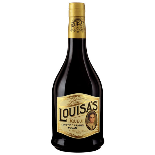 Louisa's Coffee Caramel Pecan Liqueur 40 - 750ML - Front