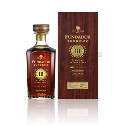 Fundador Brandy De Jerez Supremo Oloroso Sherry Casks Solera Gran Rese - 1.0L