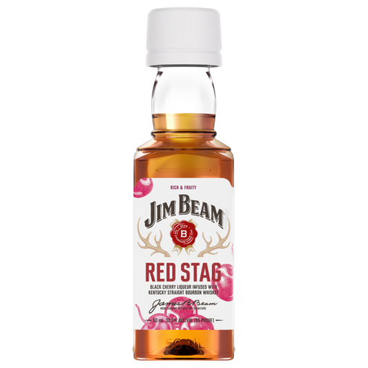 Jim Beam Red Stag Black Cherry Infused Straight Bourbon 65 - 50ML - Front