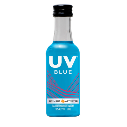 Uv Blue Raspberry Flavored Vodka 60 - 50ML - Back