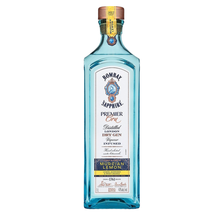Bombay Gin Sapphire Premier Cru Murcian Lemon 94 - 1.0L - Front