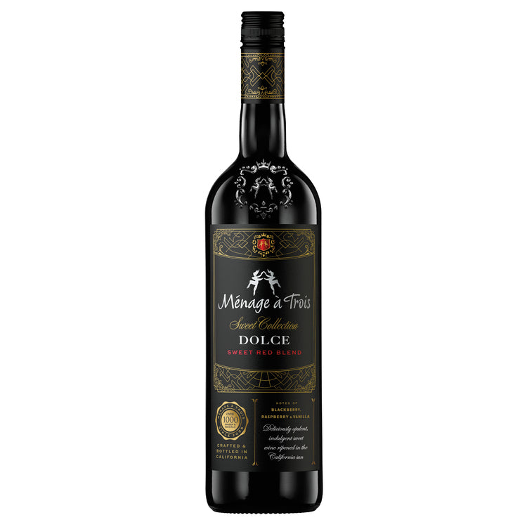 Menage A Trois Dolce Sweet Red Blend Sweet Collection California - 750ML - Front