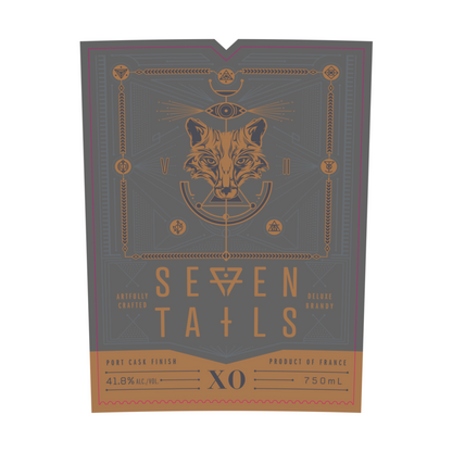 Seven Tails Brandy Xo Port Cask Finish 84 - 50ML - Front Label