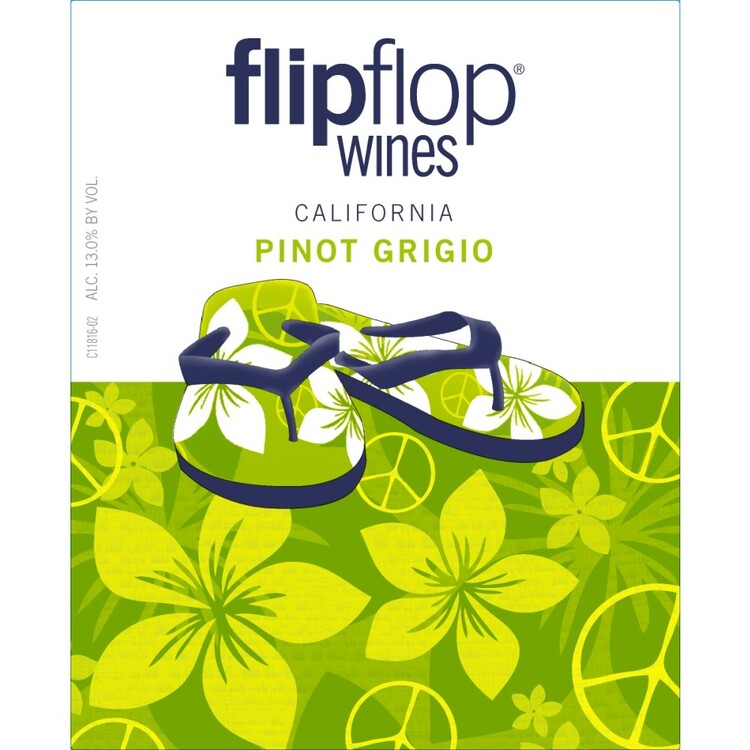 Flipflop Pinot Grigio California - 750ML - Front Label