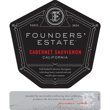 Beringer Founders' Estate Cabernet Sauvignon California - 750ML - Front Label