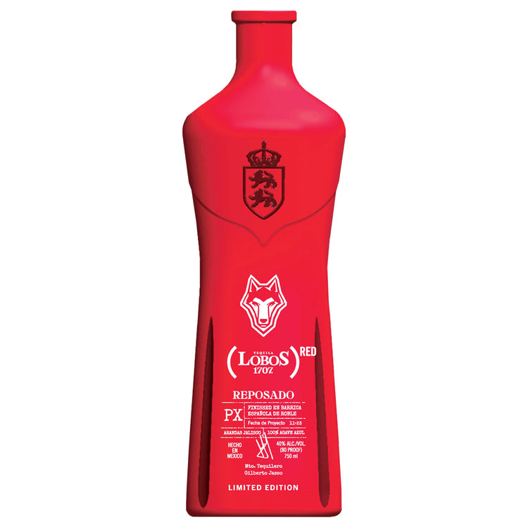 Lobos 1707 Tequila Reposado Red 80 - 750ML - Front