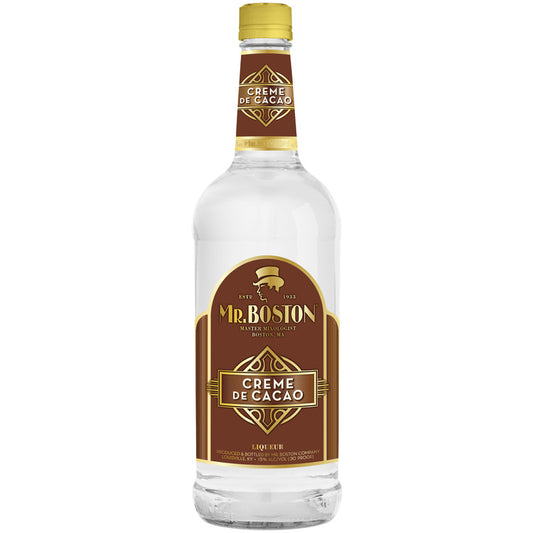 Mr. Boston Creme De Cacao White 30 - 1.0L - Front
