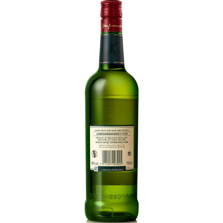 Jameson Blended Irish Whiskey 80 - 750ML - Back
