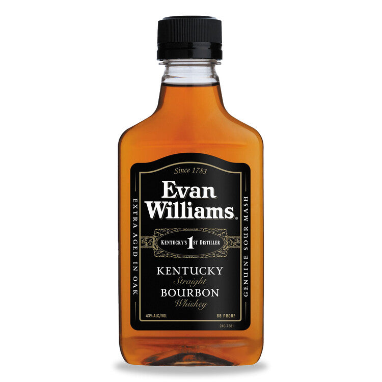 Evan Williams Straight Bourbon Black Label 86 - 200ML - Front