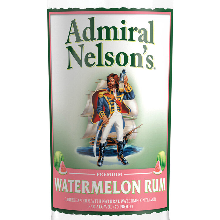 Admiral Nelson's Watermelon Flavored Rum 70 - 750ML - Front Label
