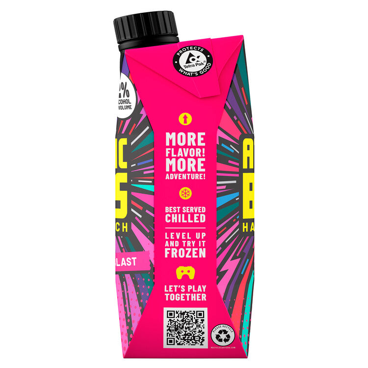 Atomic Boss Hard Punch Berry Blast Wine Based Cocktail - 500ML - Back