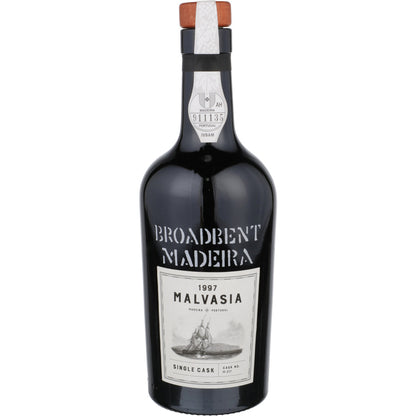 Broadbent Madeira Malvasia Single Cask No. M 217 1997 Wood Box - 500ML