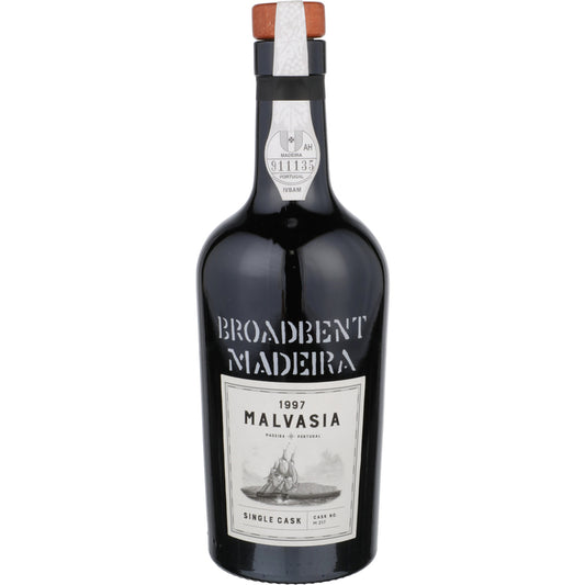 Broadbent Madeira Malvasia Single Cask No. M 217 1997 Wood Box - 500ML