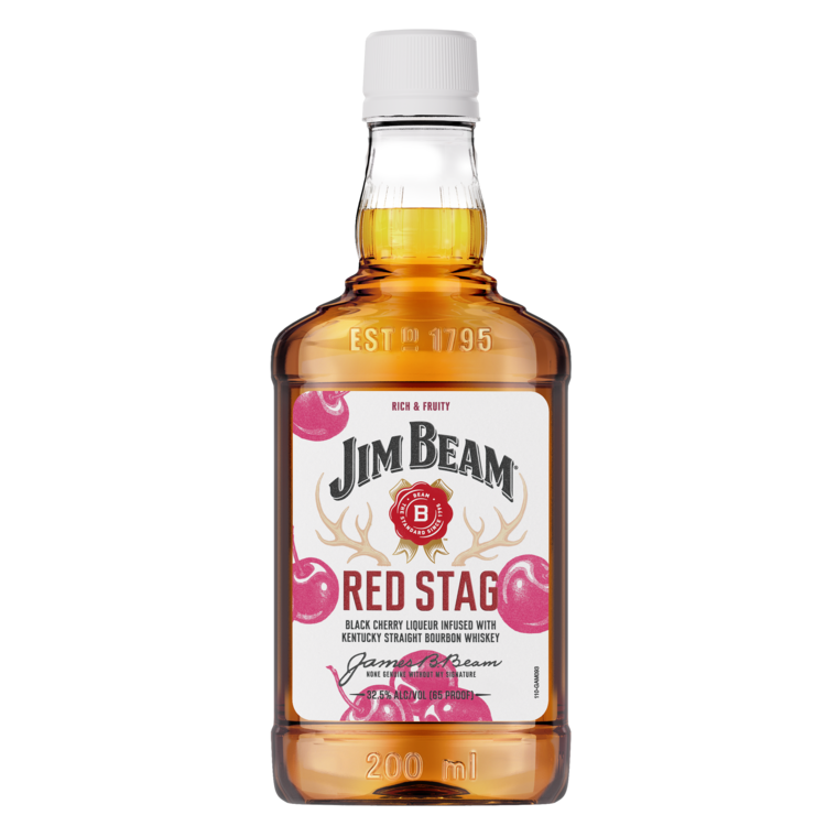 Jim Beam Red Stag Black Cherry Infused Straight Bourbon 65 - 200ML - Front