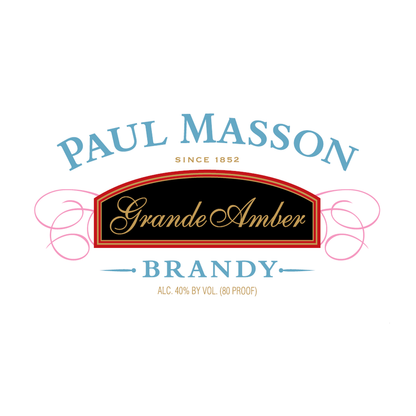 Paul Masson Brandy Grande Amber Vs 80 - 1.75L - Front Label