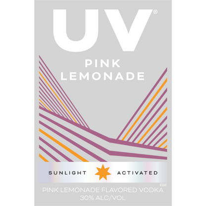 Uv Pink Lemonade Flavored Vodka 60 - 375ML