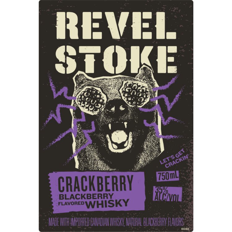 Revel Stoke Blackberry Flavored Whiskey Crackberry 70 - 750ML - Front Label