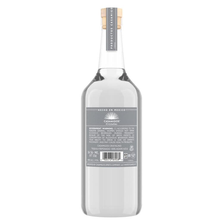 Casamigos Tequila Reposado Cristalino 80 - 1.0L - Back