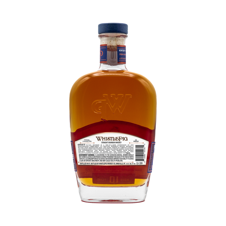 Whistlepig Bourbon Snout To Tail Toasted Barrel Aged 10 Yr 88 - 750ML - Back