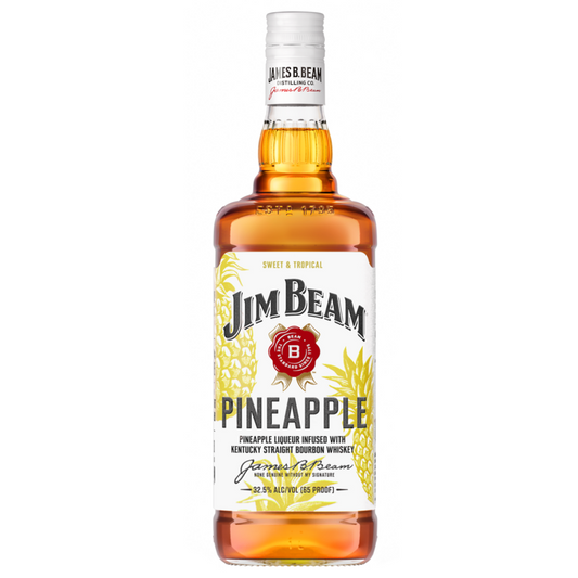 Jim Beam Pineapple Liqueur Infused With Bourbon Flavored Whiskey 65 - 1.0L - Front